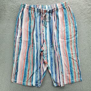 Dreams Co Pajama Lounge Shorts Womens Size 1X Striped